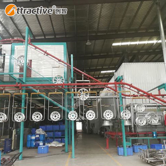 汽车轮毂uv涂装生产线制造厂家 静电粉末喷涂设备流水线 吊挂输送系统